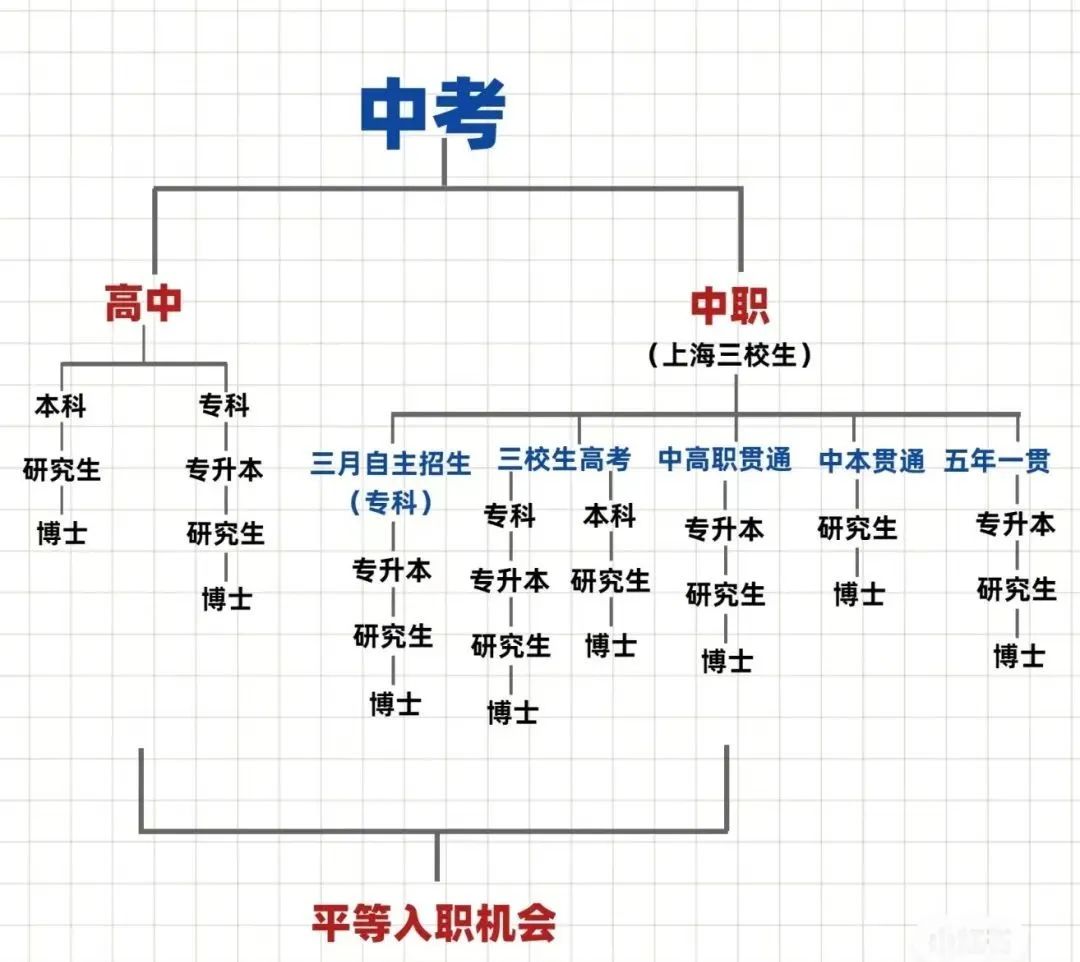 上海11万中考生最后的升学路线与分流去向
